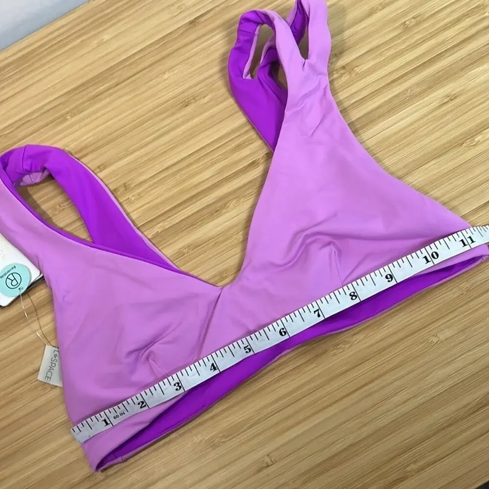 NWT L Space S‎ One Wave Reversible Top Pitaya Purple LS0WT20 Bikini Top
